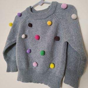Polka dot toddler sweater